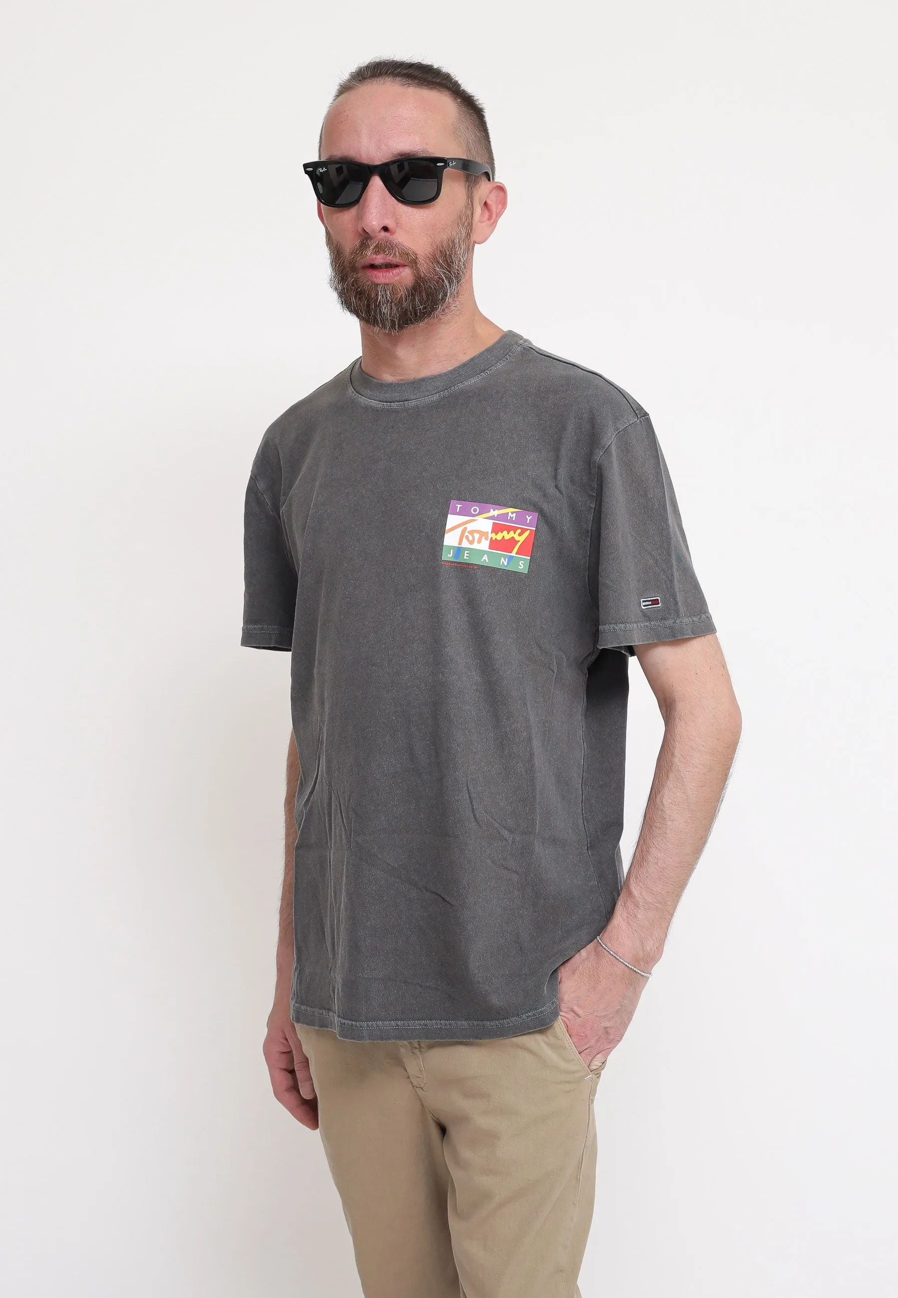 TJM Classic Signature Pop Flag Tee - Black