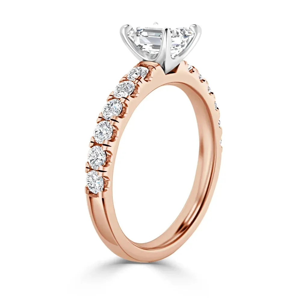 Violet - 18ct Rose Gold - Radiant