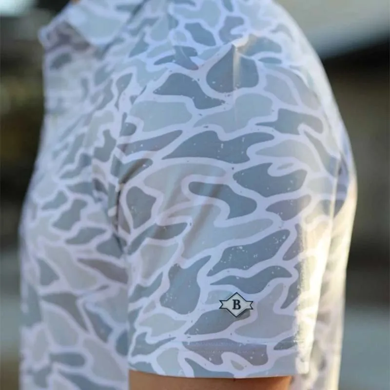 White Camo Performance Polo