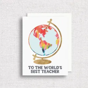 World's Best Teacher Greeting Card